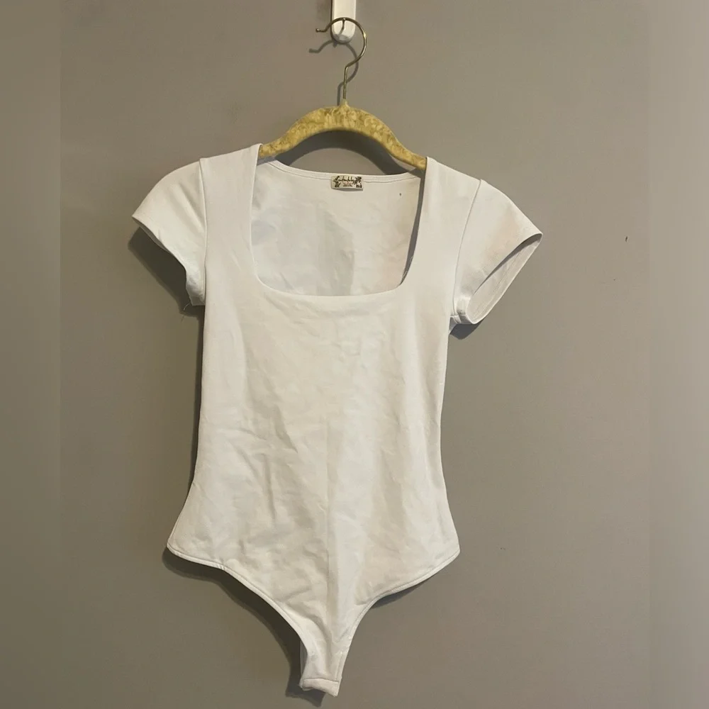 Free‎ People Fair and Square Neck Duo Bodysuit Xs - Picture 2 of 8